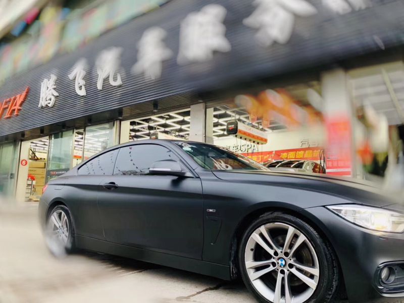 BMW 4系 哑光黑色膜施工案例
