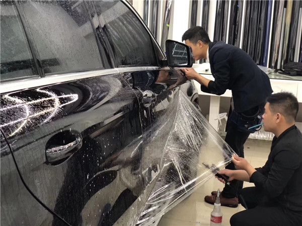奔驰GLE漆面保护膜施工