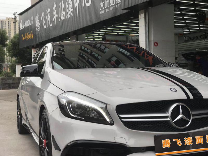 奔驰A 级水泥灰改色膜施工案例